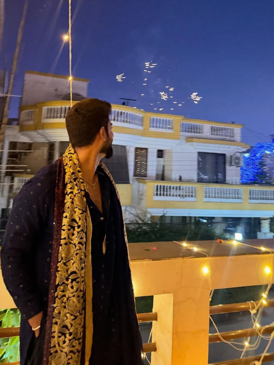 Gold Embroidered kurta set and Dupatt